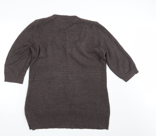 M & Co. Womens Brown Knit Pullover Jumper Size 2XL