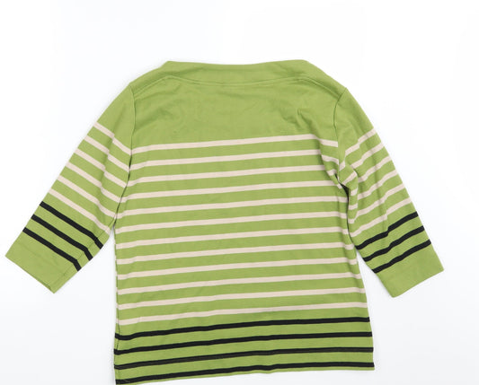 Tigi Womens Multicoloured Striped Pullover Sweatshirt Size 10