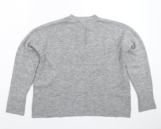 Dorothy Perkins Womens Grey Knit Pullover Jumper Size 12