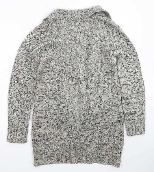 CMD Womens Grey Knit Cardigan Jumper Size 12