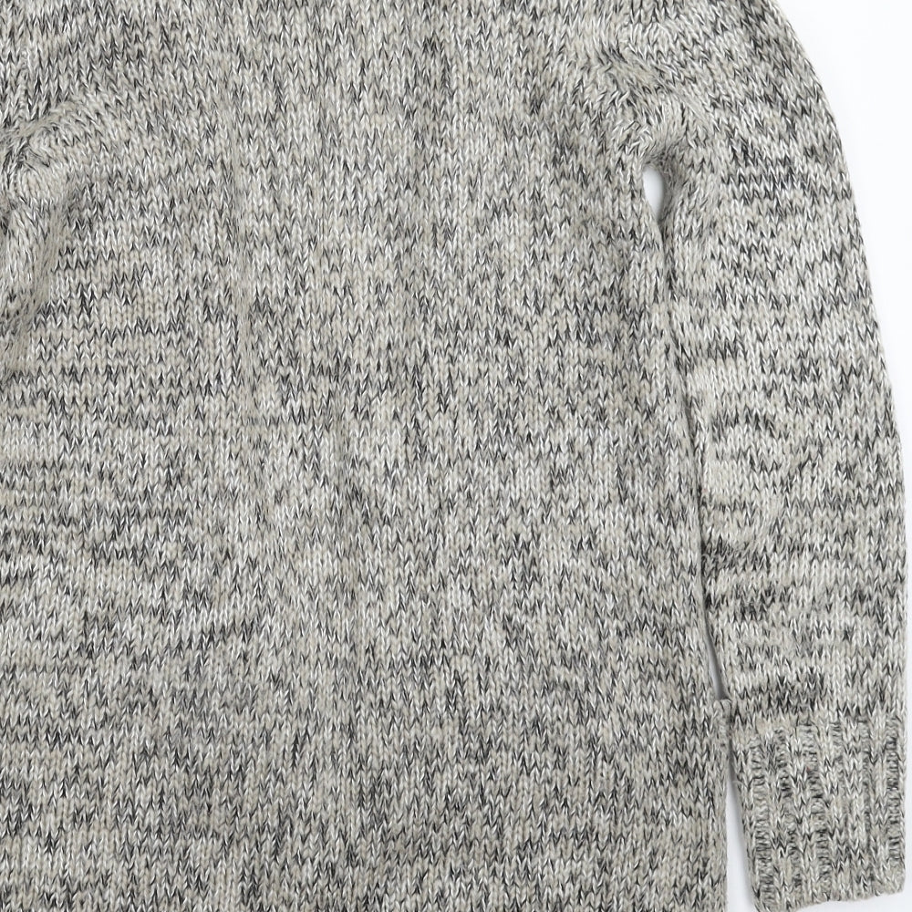 CMD Womens Grey Knit Cardigan Jumper Size 12