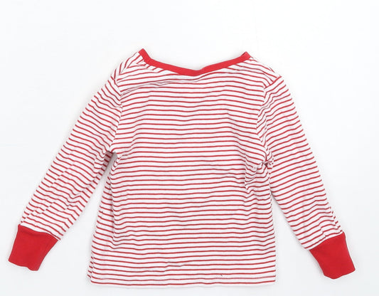 George Baby White Striped Pullover Jumper Size 18-24 Months