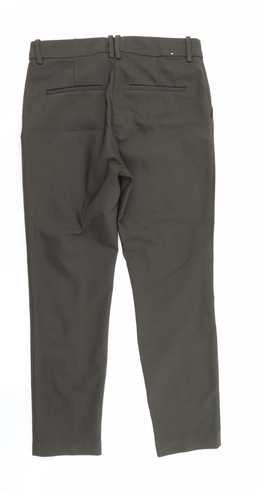 H&M Womens Green Trousers Size 12 L26 in