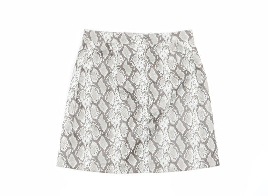 Divided by H&M Womens Multicoloured Geometric Flare Skirt Size 8