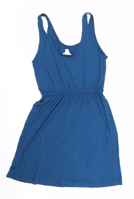 H&M Womens Blue Fit & Flare Size 6
