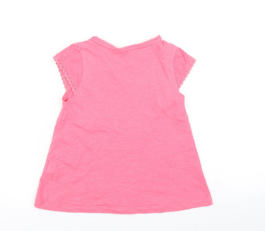 Nutmeg Girls Pink Basic T-Shirt Size 4-5 Years