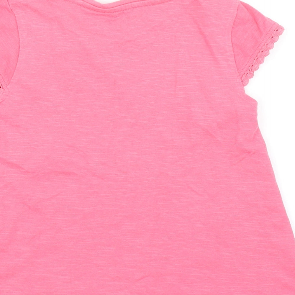 Nutmeg Girls Pink Basic T-Shirt Size 4-5 Years