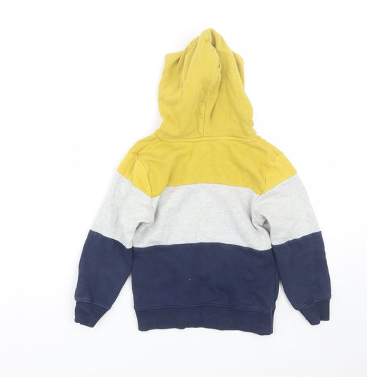 H&M Girls Multicoloured Striped Pullover Hoodie Size 5-6 Years