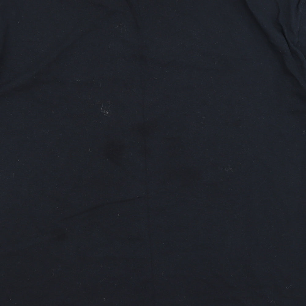 Gildan Mens Black T-Shirt Size 2XL