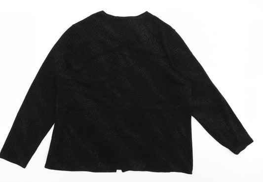 Fosby Womens Black Shrug Jumper Size 18