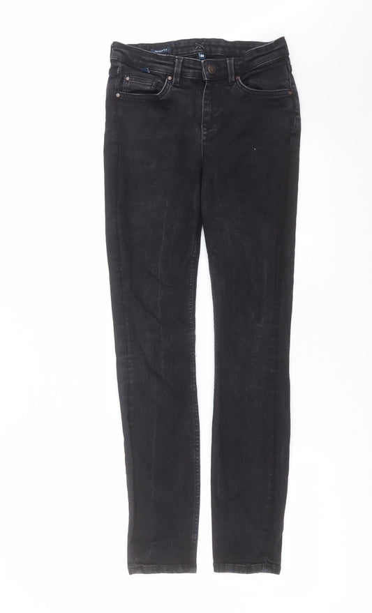 Crew Clothing Womens Black  Denim Skinny Jeans Size 8 L30 in