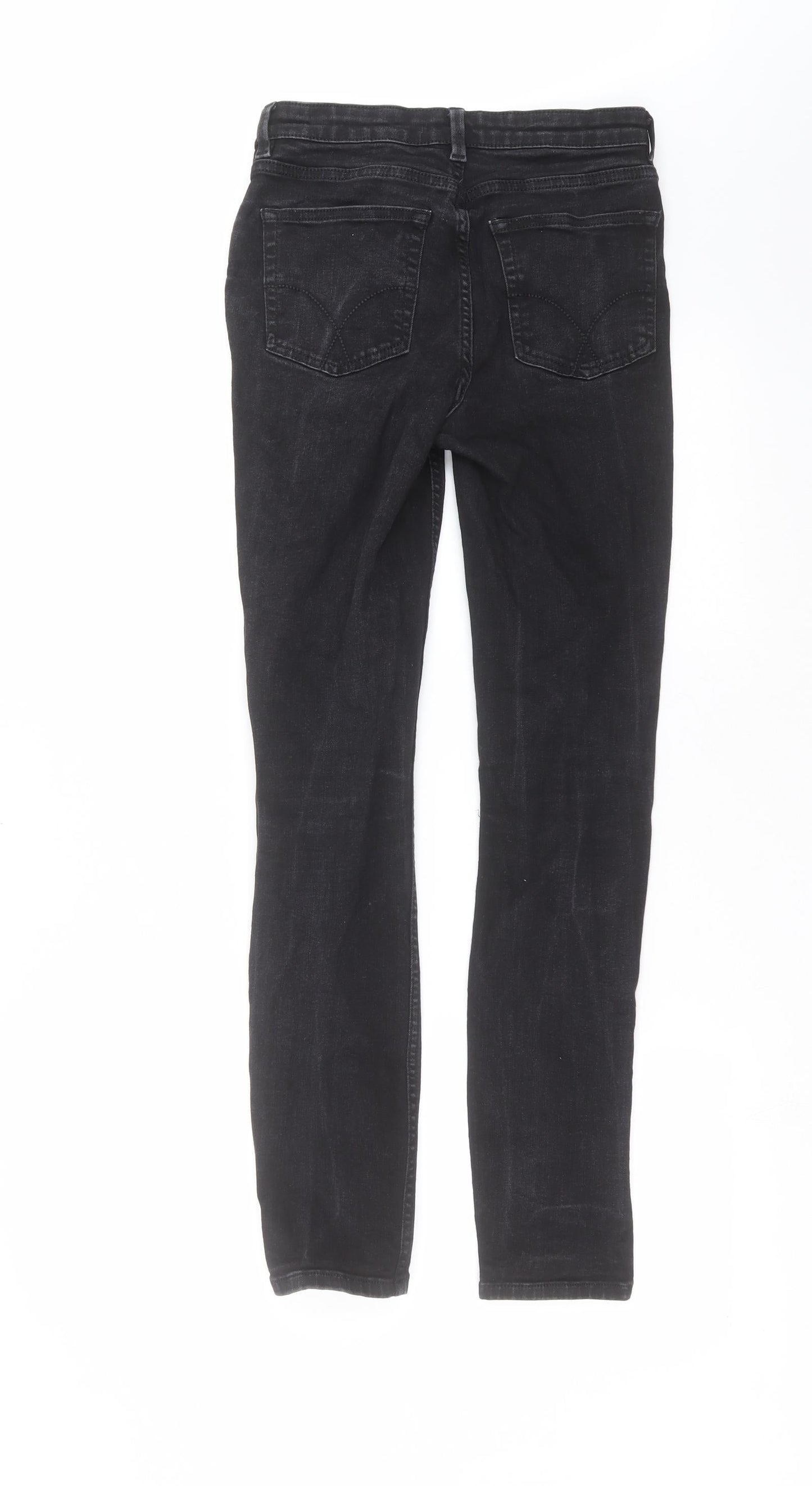 Crew Clothing Womens Black Denim Skinny Jeans Size 8 L30 in