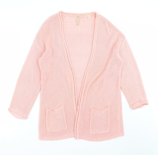 Anthology Womens Pink  Knit Cardigan Jumper Size 12