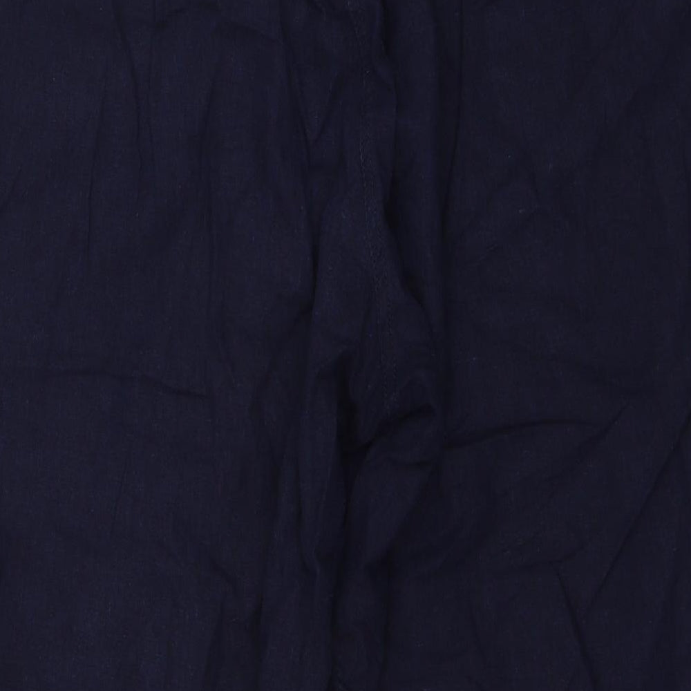 BM Mens Blue Trousers Size 22 L22 in