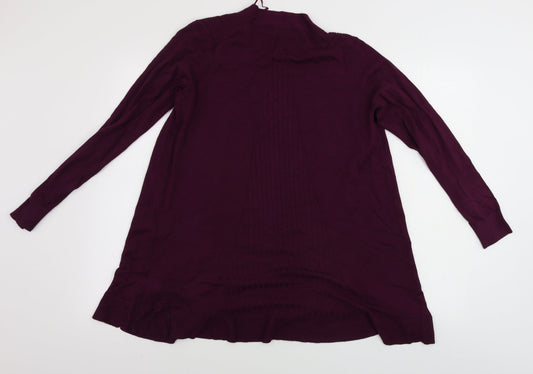 Marks and Spencer Womens Purple Cardigan Jumper Size M
