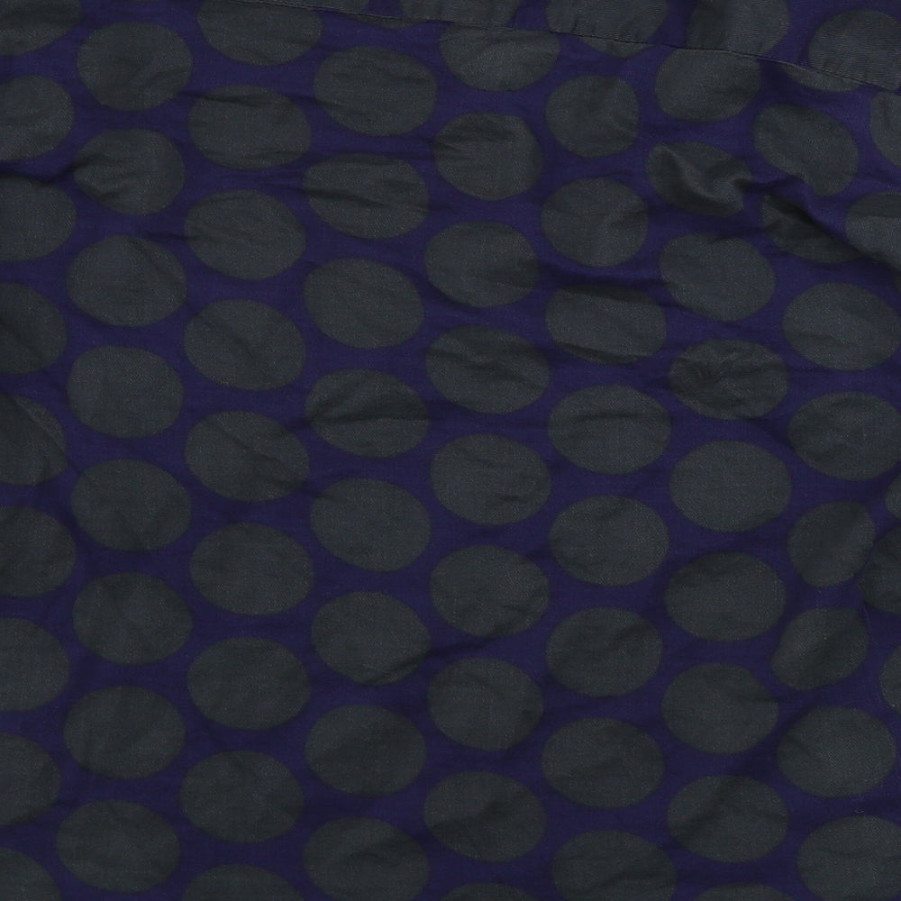 Gap Womens Blue Polka Dot Basic Blouse Size S