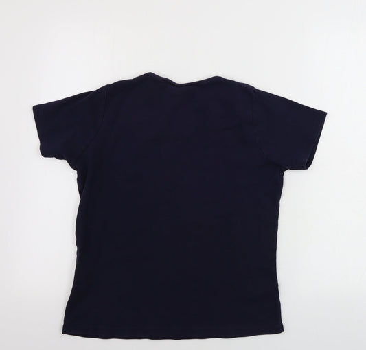 EWM Womens Blue Basic T-Shirt Size S