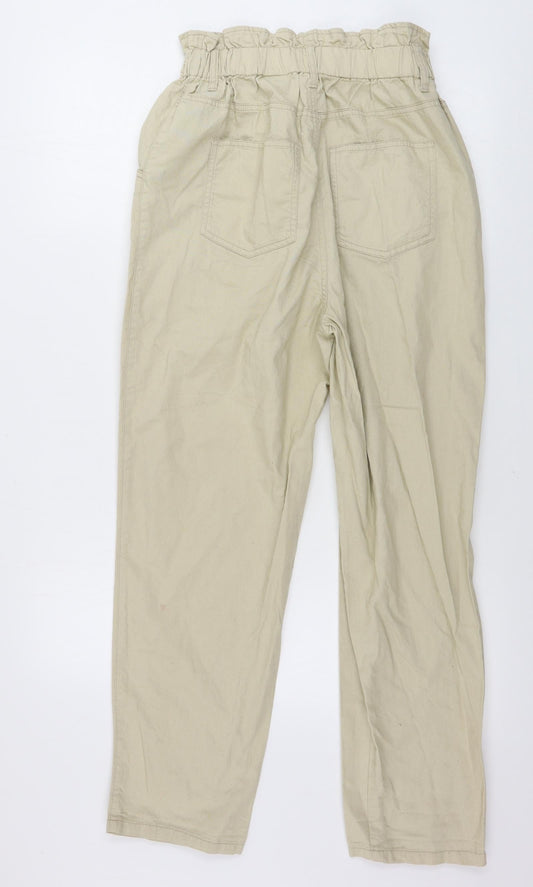 H&M Womens Beige Trousers Size 12 L27 in