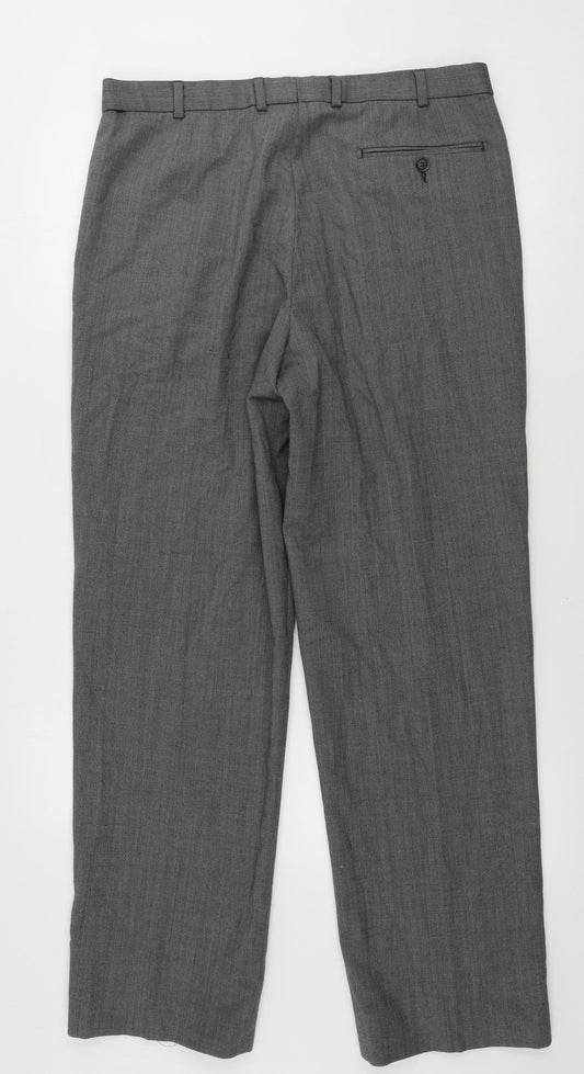 Marks and Spencer Womens Grey Trousers Size 36 in L30 in