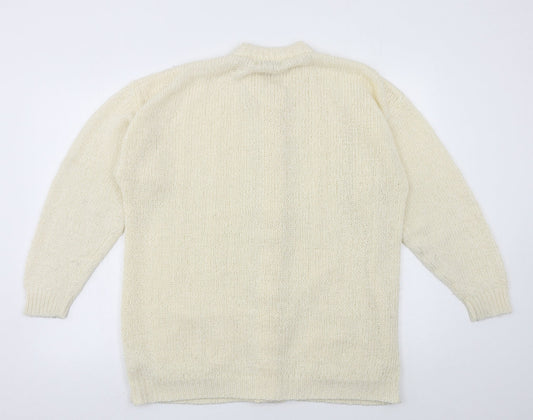 Prestige Womens Ivory Knit Cardigan Jumper One Size