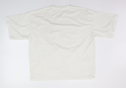 Missguided Womens White Basic T-Shirt Size 6