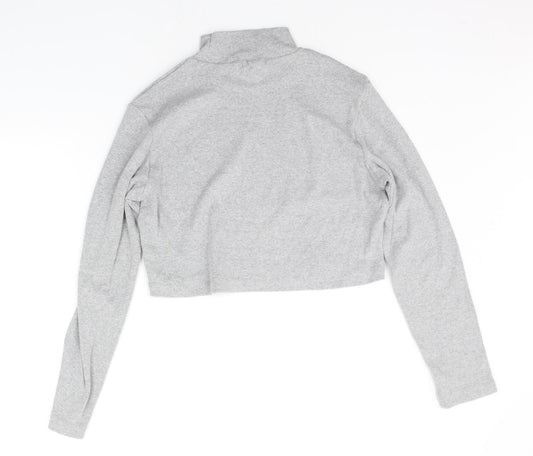 Missguided Womens Grey Basic T-Shirt Size 16