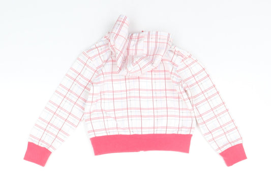 NAPOLEONE Girls White Check Jacket Size 2-3 Years