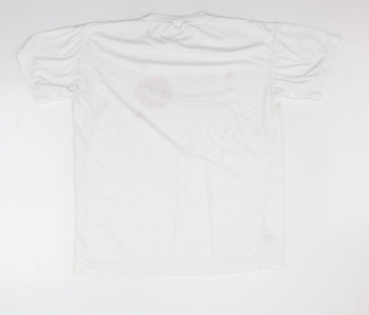 shhhhh Womens White Basic T-Shirt One Size