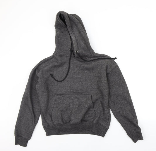 pretylittlething Womens Grey Pullover Hoodie Size 6