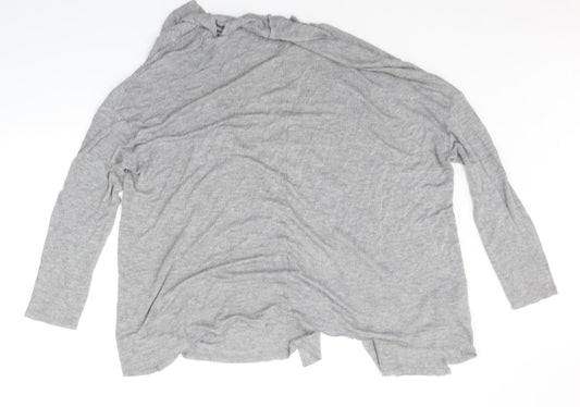 MNG Womens Grey Cardigan Jumper Size M