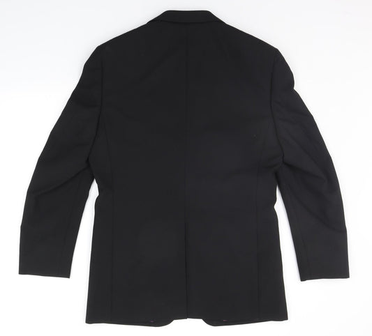 GREENWOODS Mens Blue Jacket Suit Jacket Size S