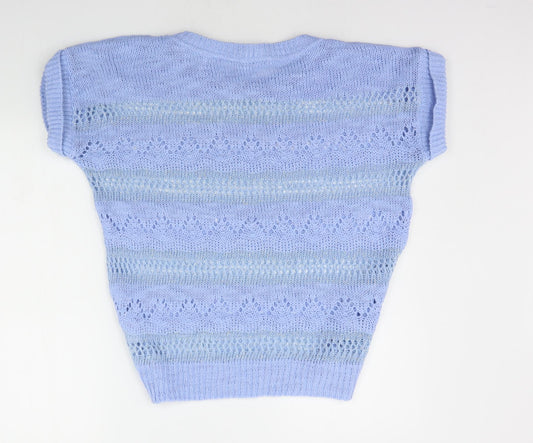 Jeffrey & Paula Womens Blue Pullover Jumper Size 12
