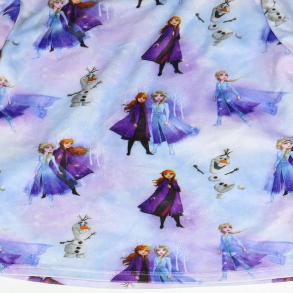 George Girls Blue Geometric Top Pyjama Top Size 4-5 Years - Frozen 2