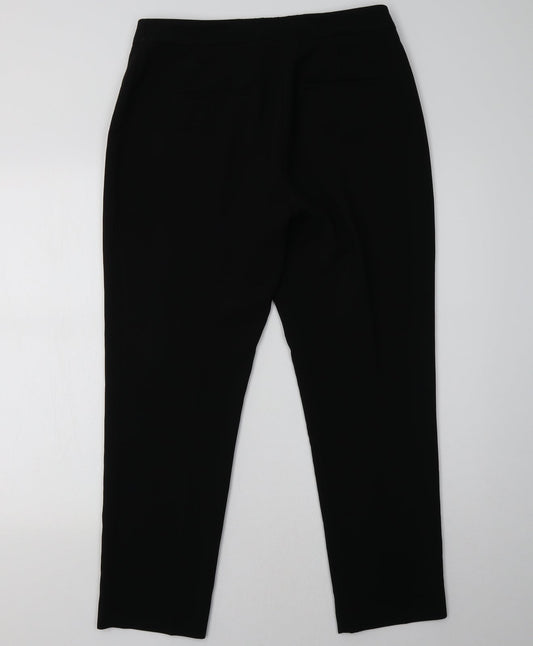 H&M Womens Black Trousers Size 12 L30 in