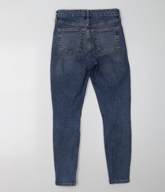 Topshop Womens Blue Denim Skinny Jeans Size 26 L30 in