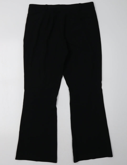 Marks and Spencer Womens Black Trousers Size 12 L30 in