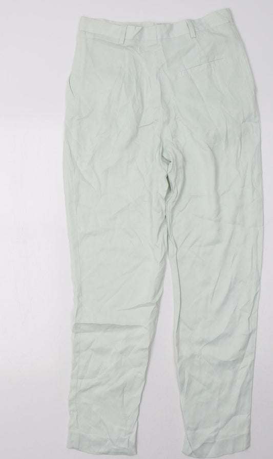 H&M Womens Green Trousers Size 8 L31 in