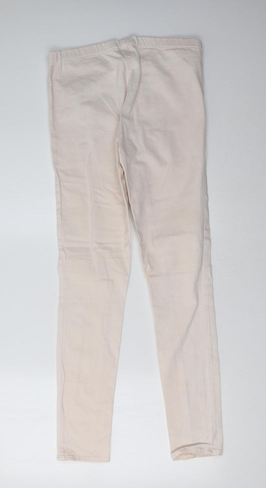 ware denim Womens Pink Jegging Trousers Size 12 L32 in