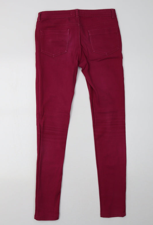 yesyes Womens Pink Skinny Jeans Size 8 L32 in