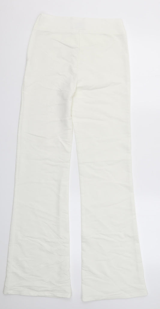 T.M. Collection Womens White Dress Pants Trousers Size L L30 in