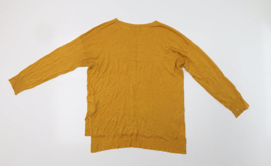 New Look Womens Yellow Pullover Jumper Size 14
