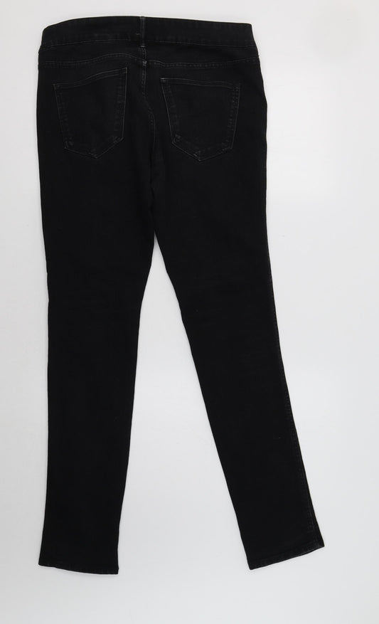 & Denim Womens Black Skinny Jeans Size 10 L32 in
