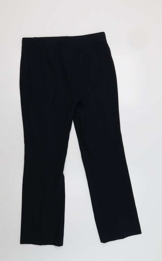 M&S Womens Blue Dress Pants Trousers Size 10 L29 in