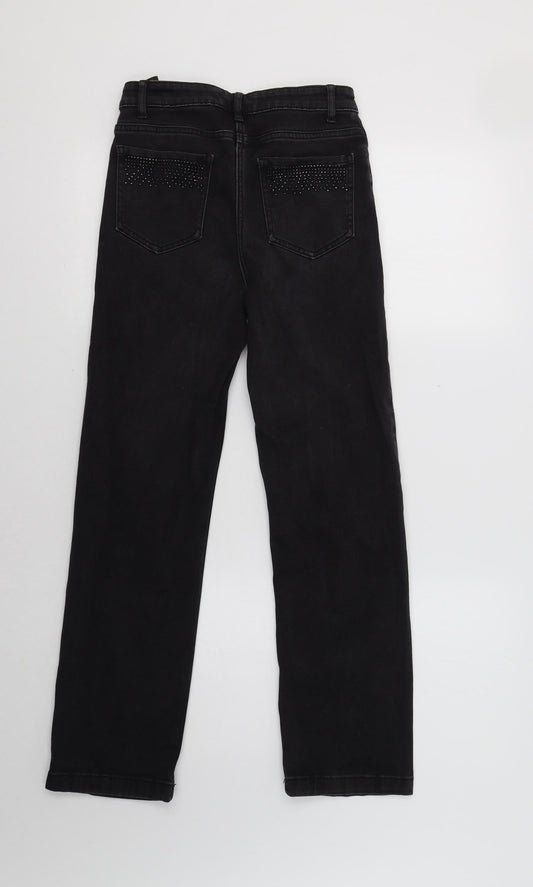 M&S Womens Grey Skinny Jeans Size 8 L27 in