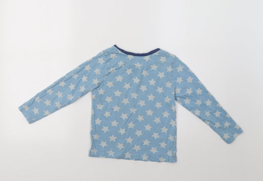 George Boys Blue Pyjama Top Size 6-7 Years - Star Print
