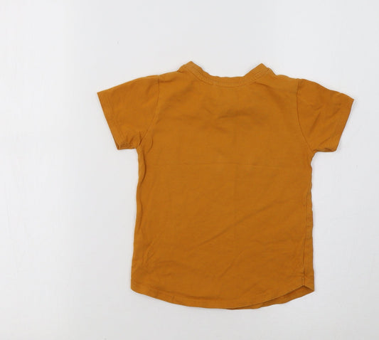 River Island Girls Yellow Basic T-Shirt Size 2-3 Years