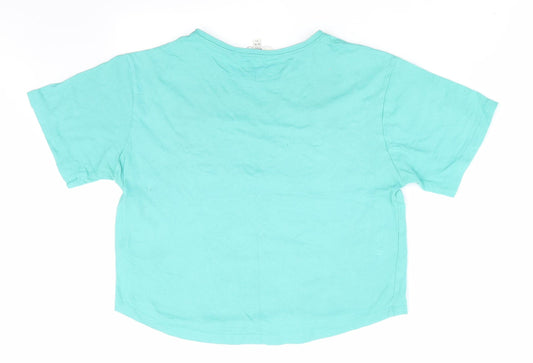 Miss Evie Girls Green Solid Pyjama Top Size 13-14 Years - Sweeter Than Sweet
