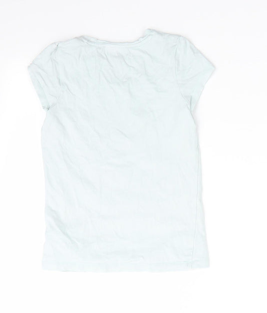 Blue Zoo Girls Blue Basic T-Shirt Size 5-6 Years - Mermaid Hair Don't Care