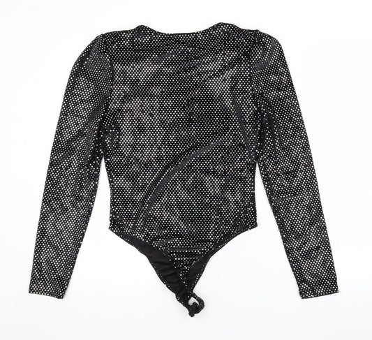 River Island Womens Black Unitard One-Piece Size 10
