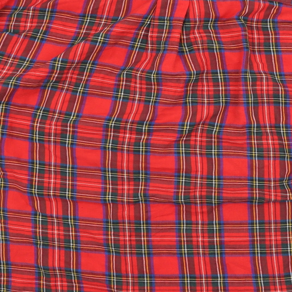 Preworn Mens Red Camouflage Button-Up